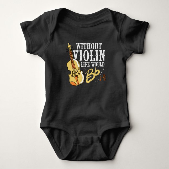 Violinistgåvaidén för musikerfiol instrumenterar t shirt (Framsida)