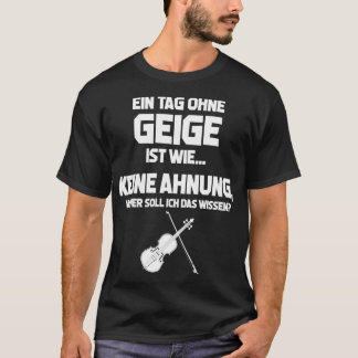 Violinistisk dag utan fiolin Imsible Violin pla T Shirt