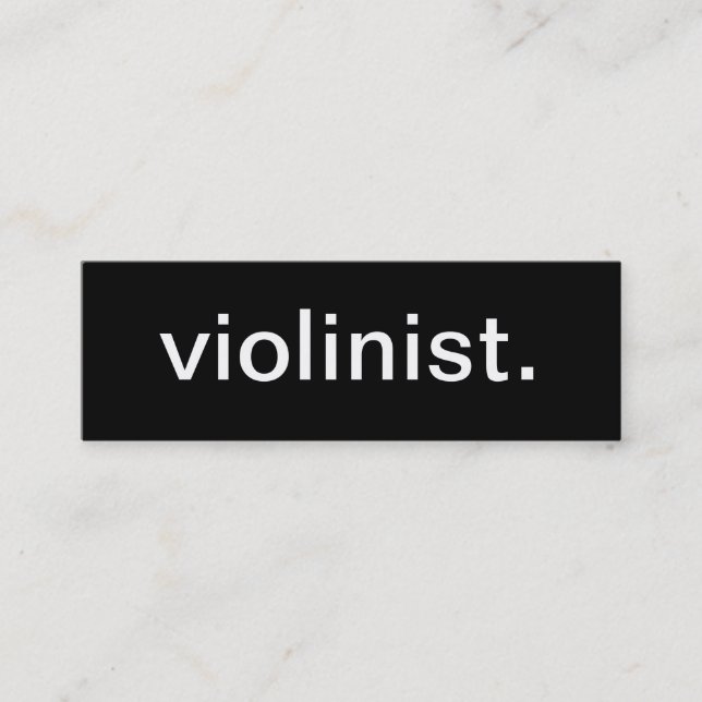 Violinistvisitkort Mini Visitkort (Framsida)