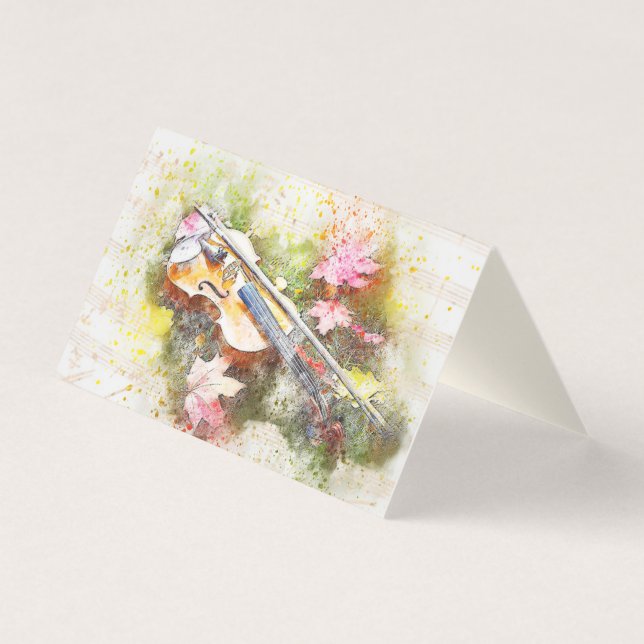 Violinlärare Visitkort (Framsida)