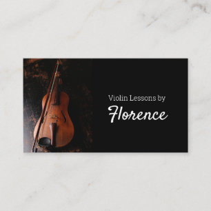 Violinlektioner Musiklärare Visitkort