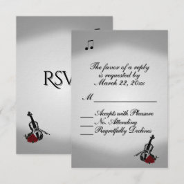 Violinmusik Bröllop RSVP OSA Kort