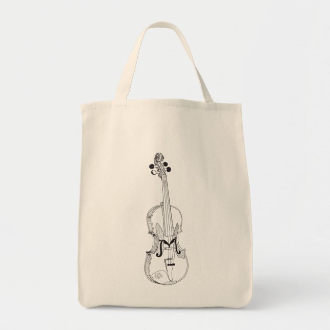 Violinmusik Totebag  Tygkasse (Framsidan)