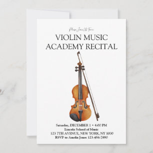 Violinmusikakademin Särskild konsert Inbjudningar