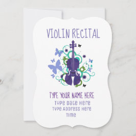 Violinrecital Inbjudningar