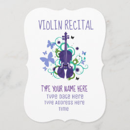 Violinrecital Inbjudningar