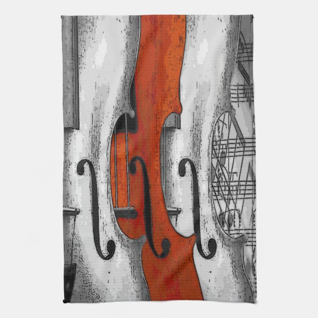 Violins American MoJo Kitchen Towel Kökshandduk (Vertikal)
