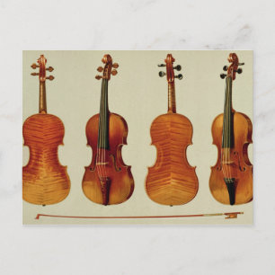 Violins (LtoR): "Alard" av Antonio Stradivariu Vykort