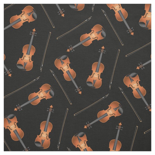 Violins Musiker Rumsdekan Tyg (Provkarta)