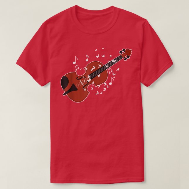 Violins Player Lakan Music Butterflies3295 T Shirt (Design framsida)