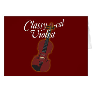Violist Flott-cal Hälsningskort