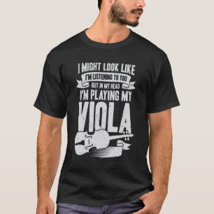Violist Gift med Viola Player Music Instrument T Shirt