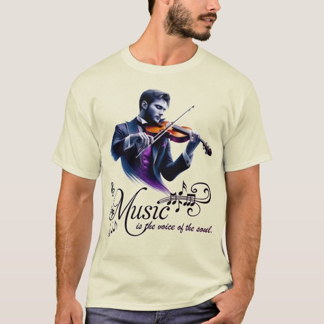 violon manar t-shirt violin (Framsida)