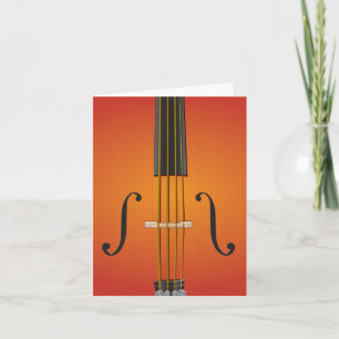 Violoncell fiol, violanotecarddesign kort
