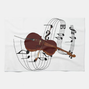 Violoncell Kökshandduk