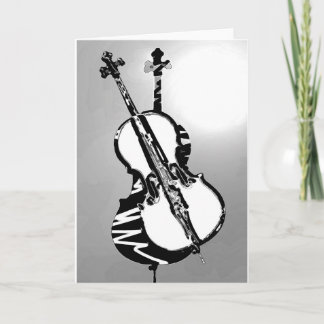 Violoncell Notecards Kort