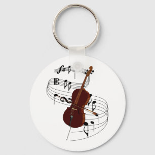 Violoncell Nyckelring
