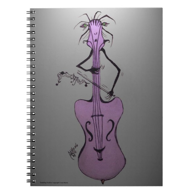 Violoncell/upprätt anteckningsbok för (Framsidan)