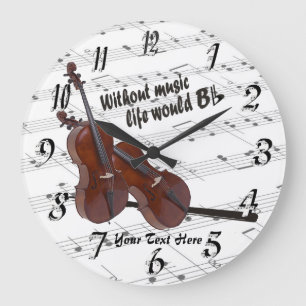 Violoncell - utan skulle B lägenhetväggen för Stor Klocka
