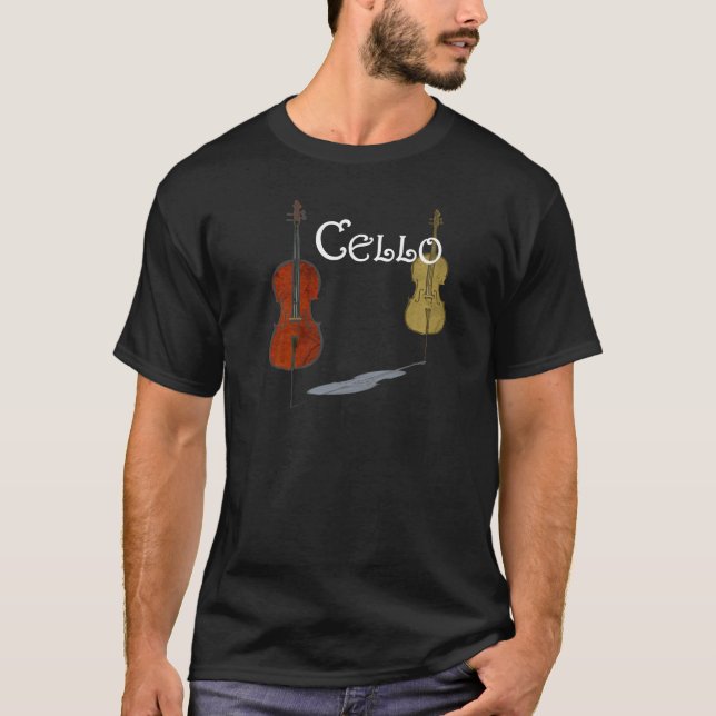 Violoncellälskare T-shirt (Framsida)