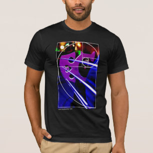 Violoncellen överbryggar med Fibonacci spiral Tee