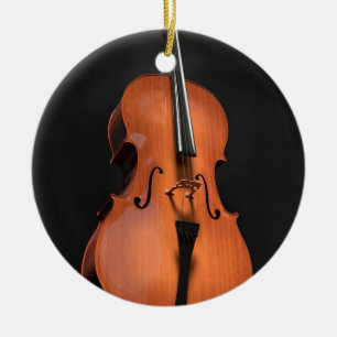Violoncellen stränger Stringed instrumenterar tr Julgransprydnad Keramik