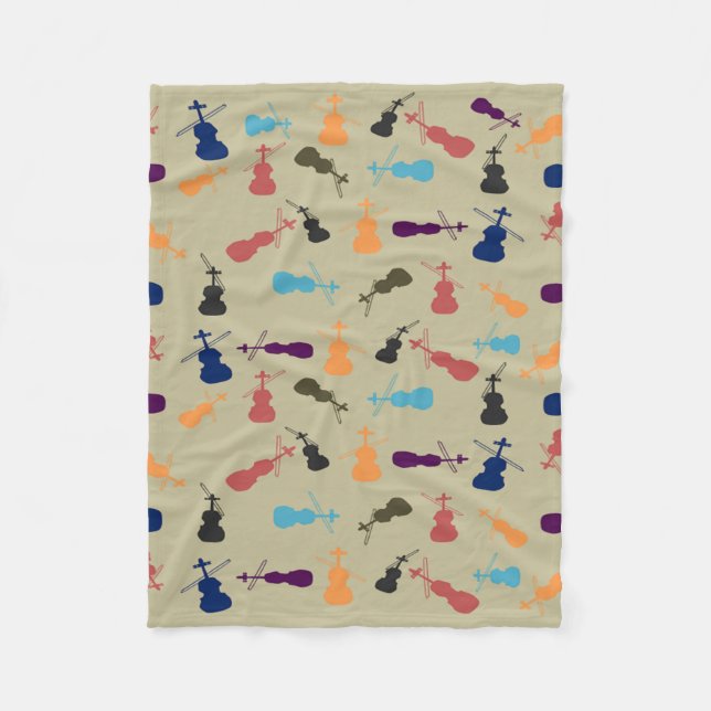 Violonceller Fleecefilt (Framsidan)