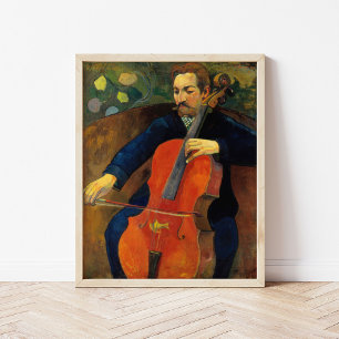 Violoncellist Schnemd Paul Gauguin Poster