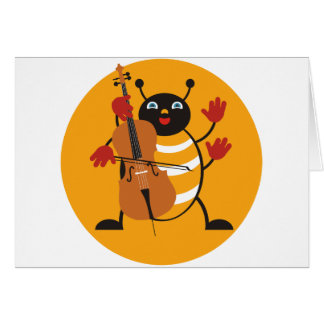 Violoncellkryp Hälsningskort