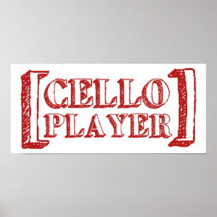 Violoncellspelare Poster