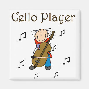 Violoncellspelaremagnet Magnet