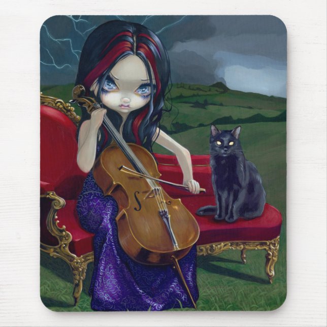 "Violoncellstorm" Mousepad Musmatta (Framsidan)