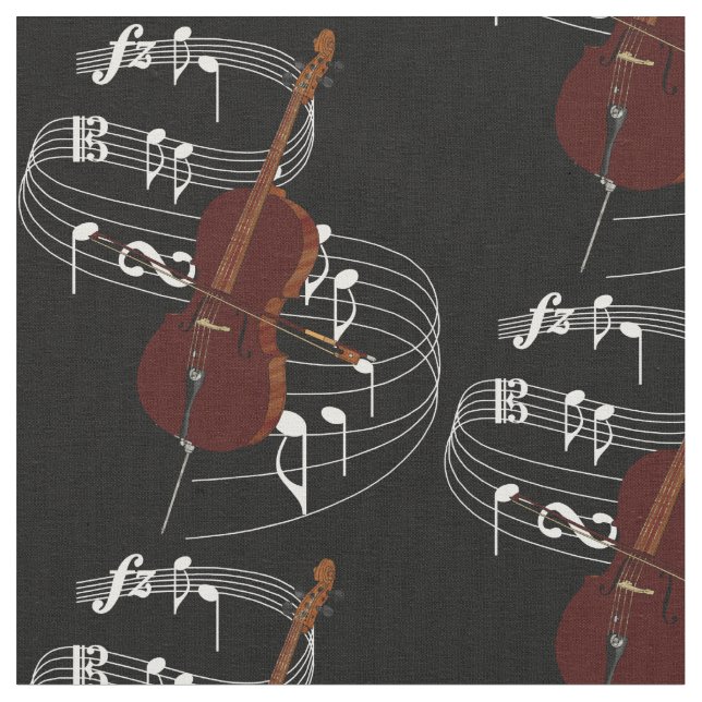 Violoncelltyg - mörk tyg (Närbild)