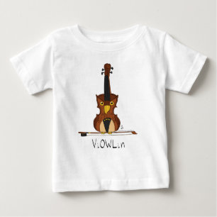 ViOWLin Violin Uggla Music Barn T-Shirt