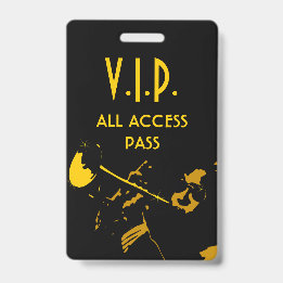 VIP All Access-kort på musikevenemang Vertikal mär