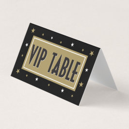 VIP Bord Tält med guld stjärnor Kort