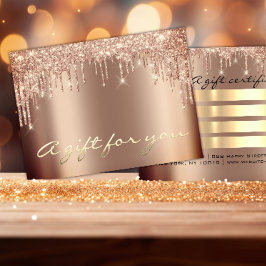 VIP-certifikat för gåvsintyg för Jul Beauty Salon Visitkort