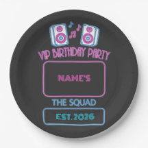 VIP Födelsedagsfest Neon Squad Personlig Gäst N