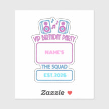 VIP Födelsedagsfest Neon Squad Personlig Gäst N