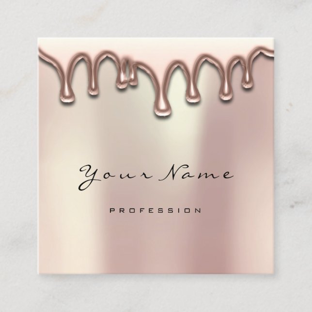 VIP för Waxing Depilation  Lash Makeup-drivrutiner Fyrkantigt Visitkort (Framsida)