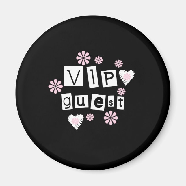 VIP gästblommor Magnet (Framsidan)
