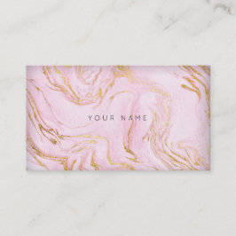 Vip Glam för marble Vip rosa ros Visitkort