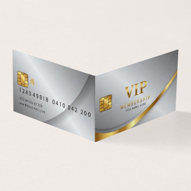 VIP Guld Business Kort (Utsida)