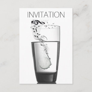 Vip-inbjudan för musikfestival - minimalism inbjudningar