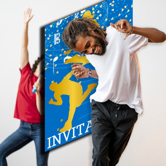 Vip-inbjudan till Klubb för Hip hop i städer i Mod Inbjudningar (Modern Dancer Hip Hop Urban Club Vip Invitation)