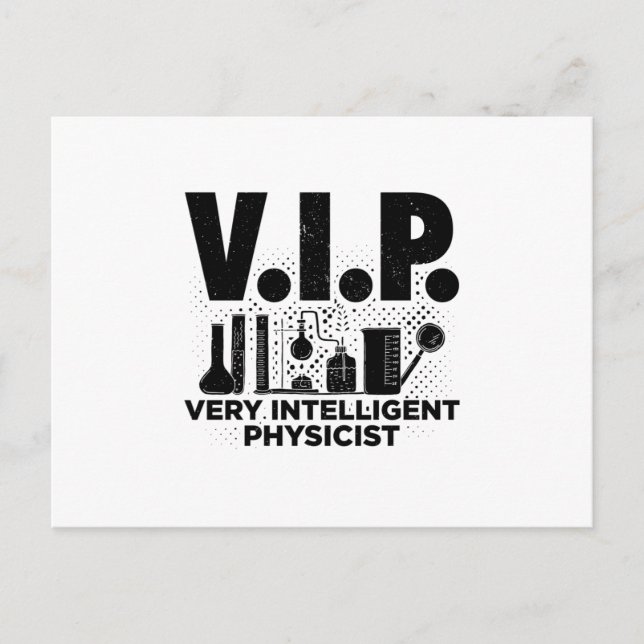 VIP Intelligent fysiker | Fysikaliska Gift-idéer Vykort (Framsida)