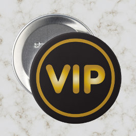 VIP-knapp guld på svart Knapp