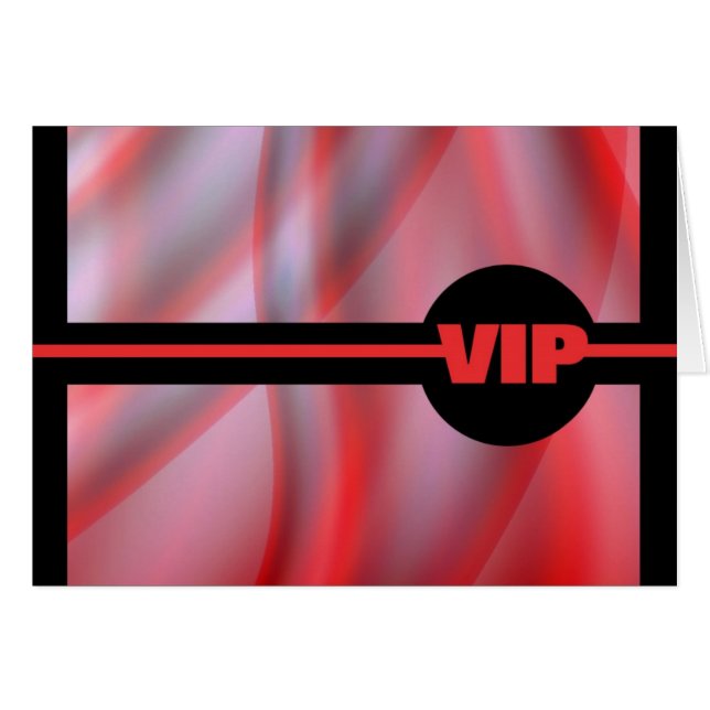 Vip-kort Hälsningskort (Framsidan Horizontal)