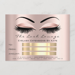 VIP Lash Ro Brow Makeup Artist Certificate Gift Inbjudningar