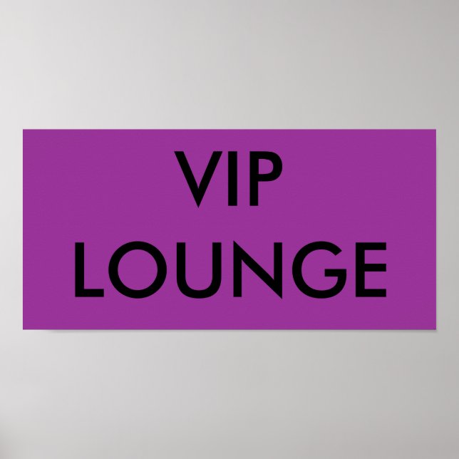 VIP-LOUNGE POSTER (Framsidan)